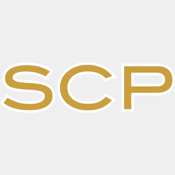 SCP  Gold white contour  DTF 210mm Thumbnail