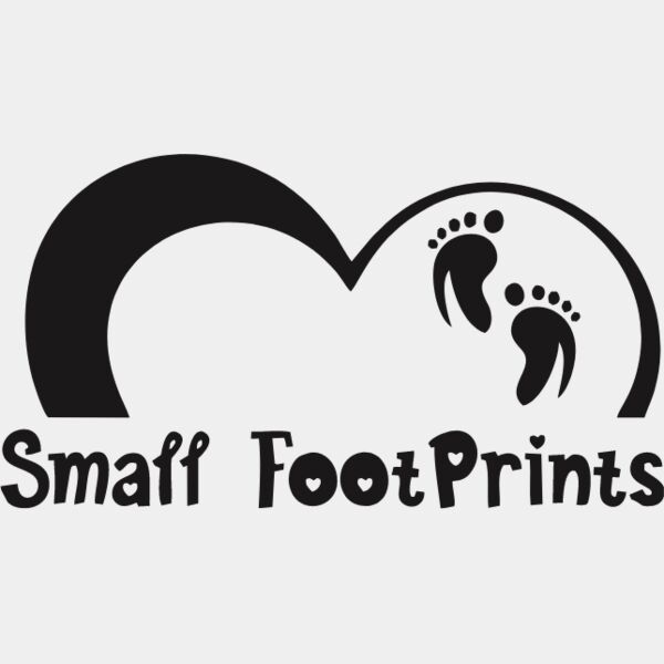 small footprints black dtf Thumbnail