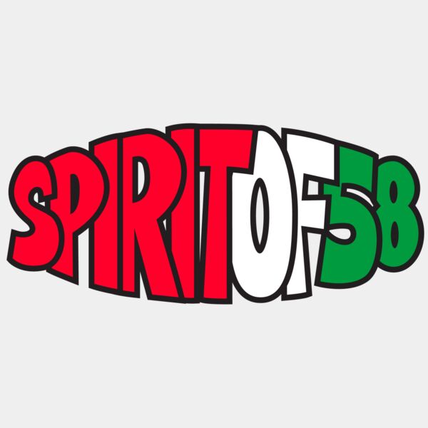 so58 red white green text dtf Thumbnail